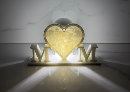 Mum Custom Loveheart Light